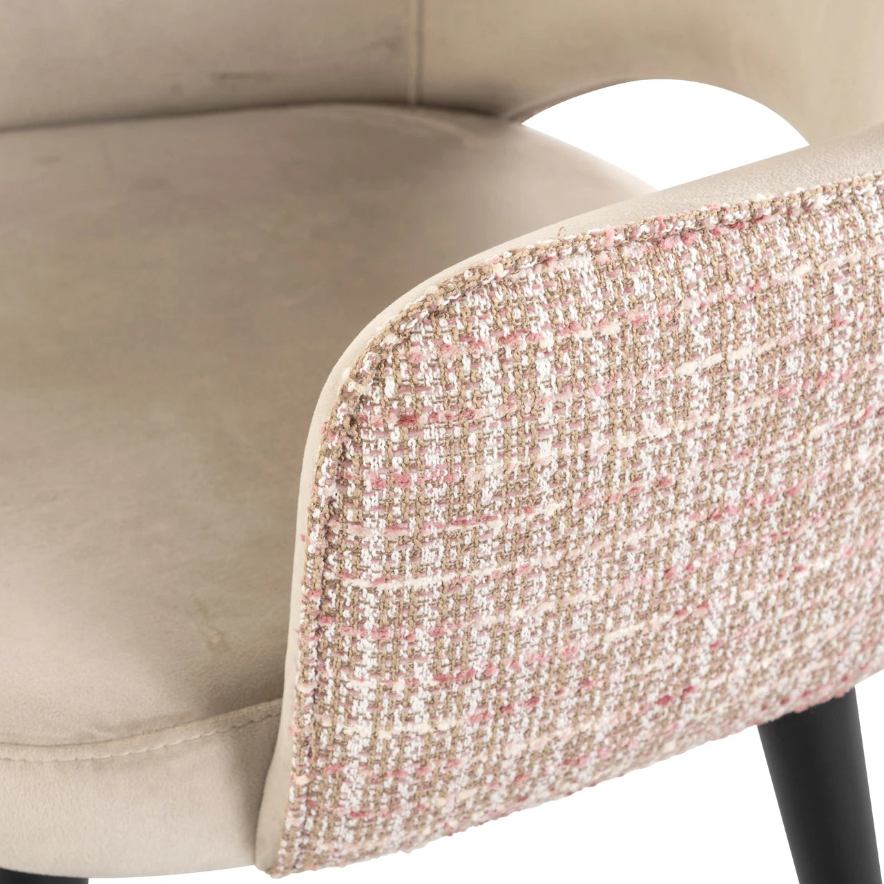 Spisestol Giovanna trendy rose / khaki fløyel Richmond Interiors Spisestol