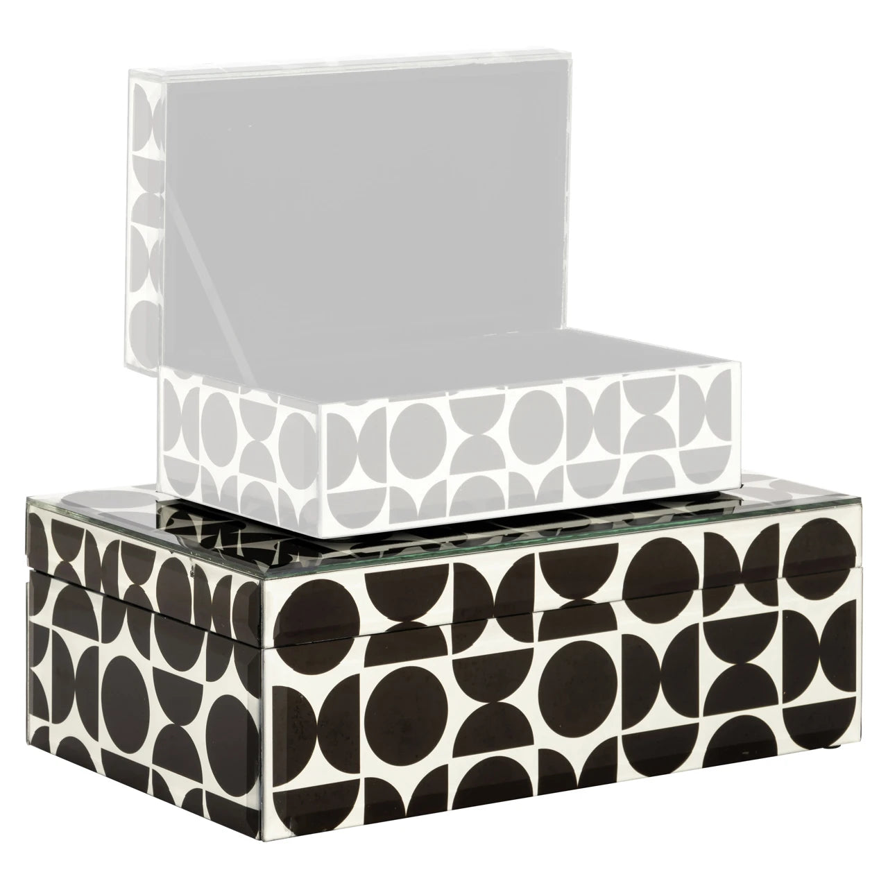 Oppbevaringsboks Vivian svart stor Richmond Interiors Oppbevaring