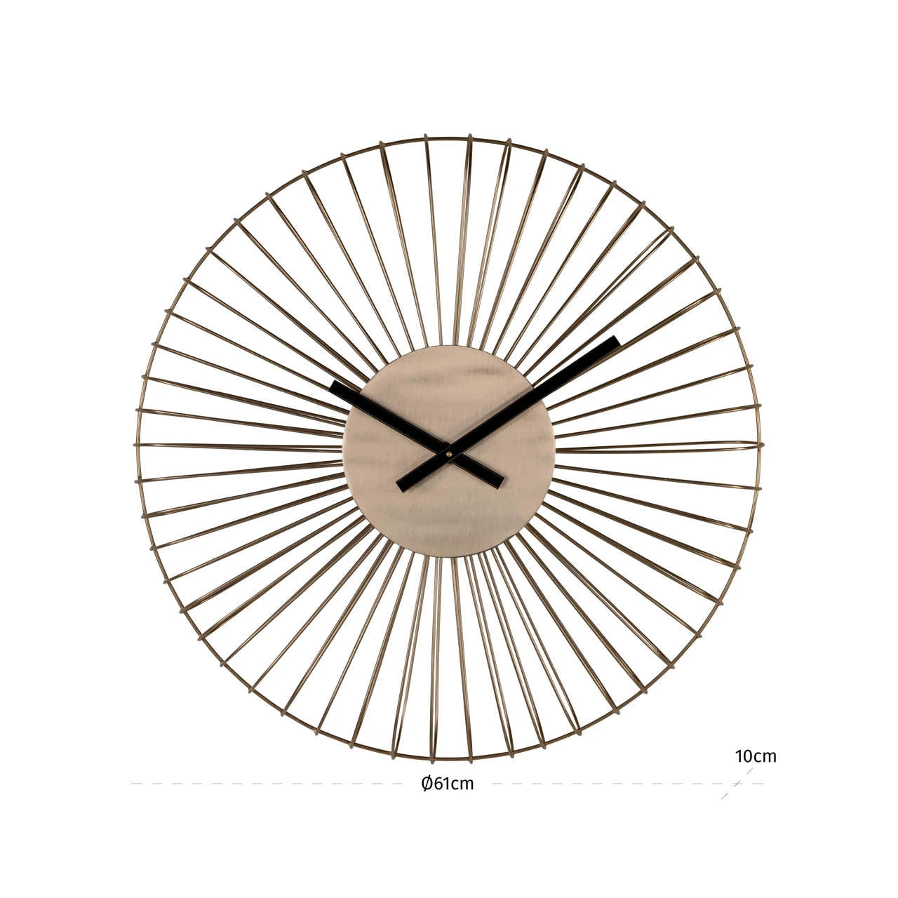 Clock Wirle gold Richmond Interiors Veggur