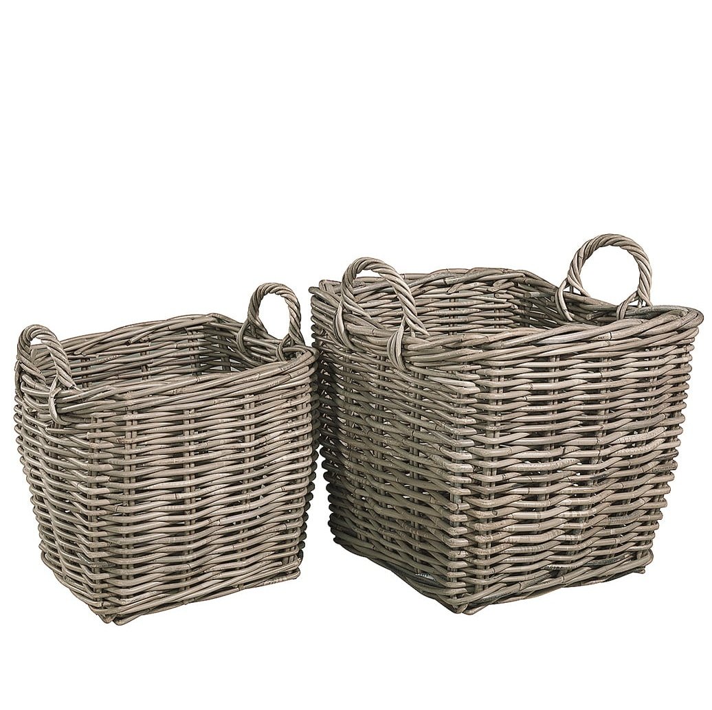 SQUARE LOW 2-set Artwood Kurv