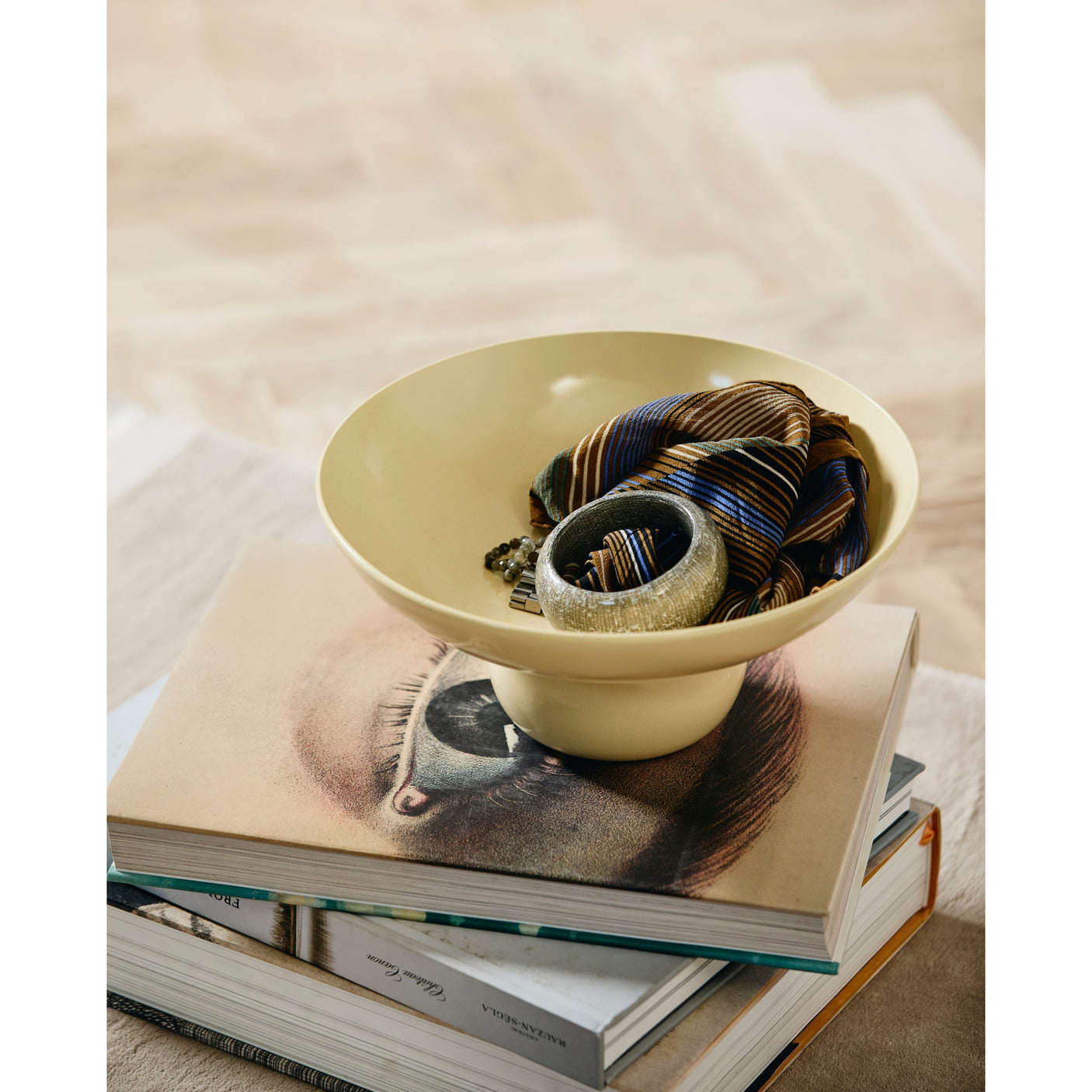 VITELLO dekorasjonskål - gul Nordal VASEBOWL