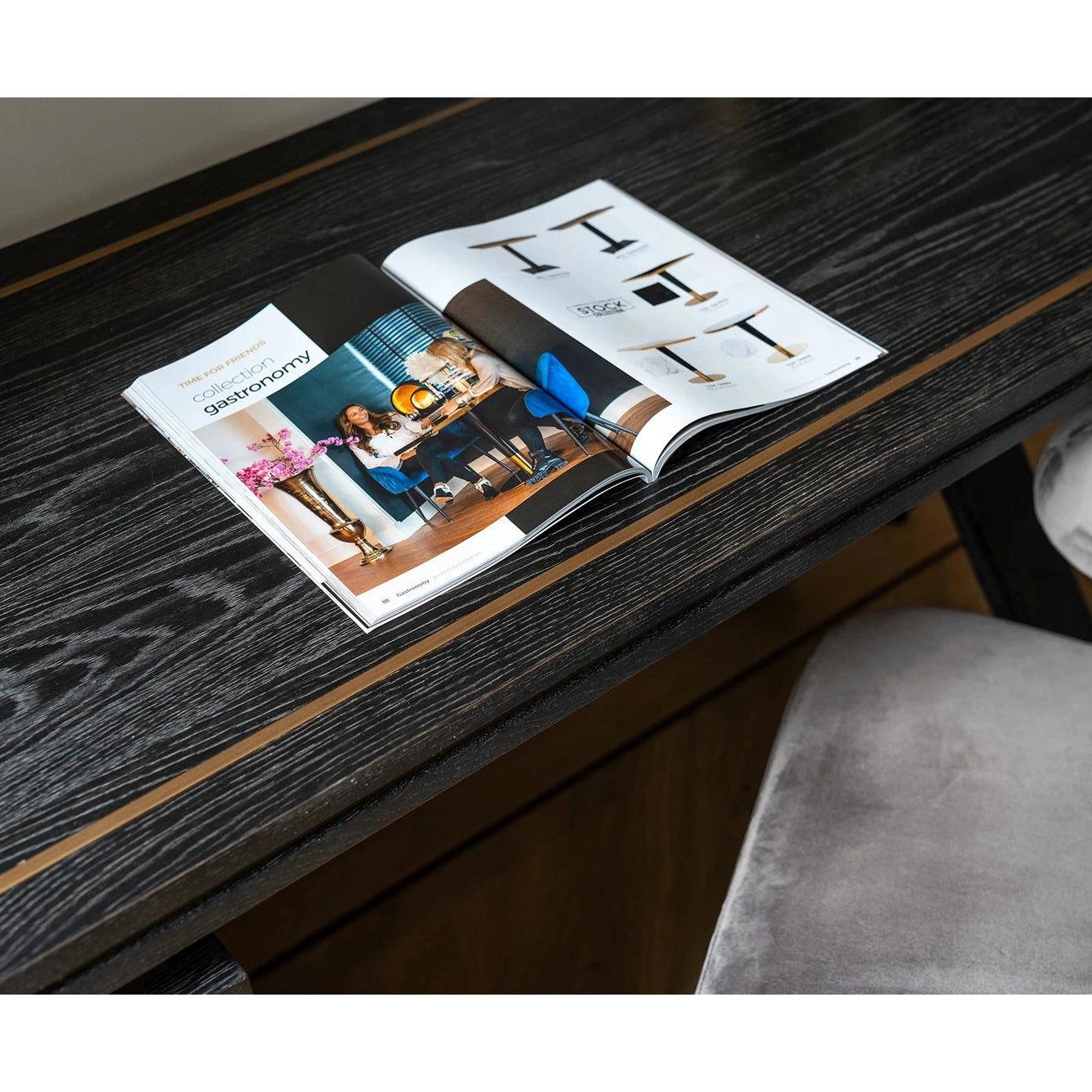skrivebord Hunter svart rustikk Richmond Interiors Skrivebord