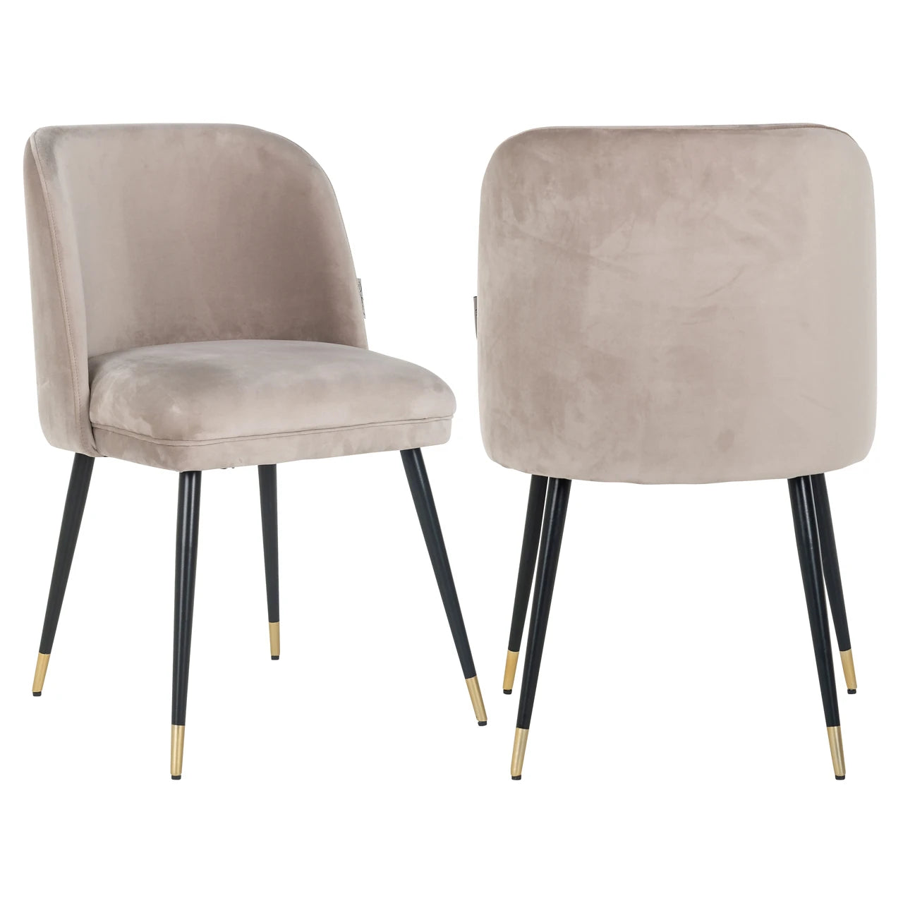 Spisestol Alicia khaki fløyel flammehemmende Richmond Interiors Spisestol