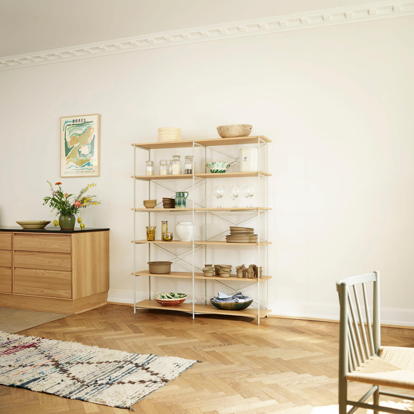 A91 - Nordhavn - Hyllesystem FDB Møbler Hylle