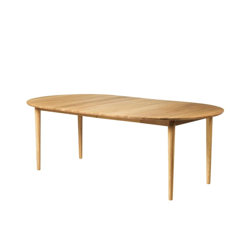 C62E2TIL - Bjørk - Spisebord med 2 ekstra plater FDB Møbler Spisebord