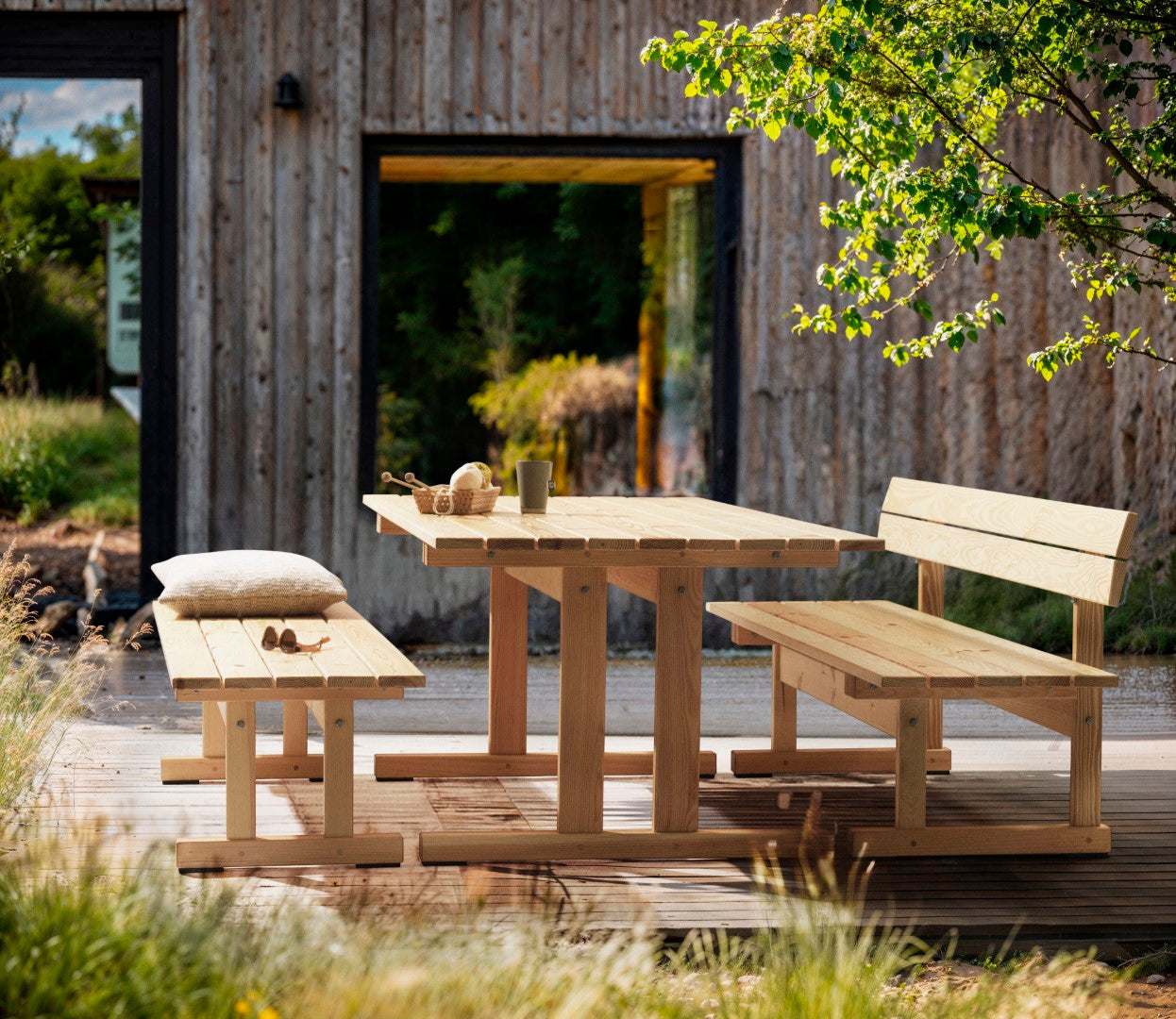 M16 - Ermelunden - Benk med ryggstøtte FDB Møbler Benk