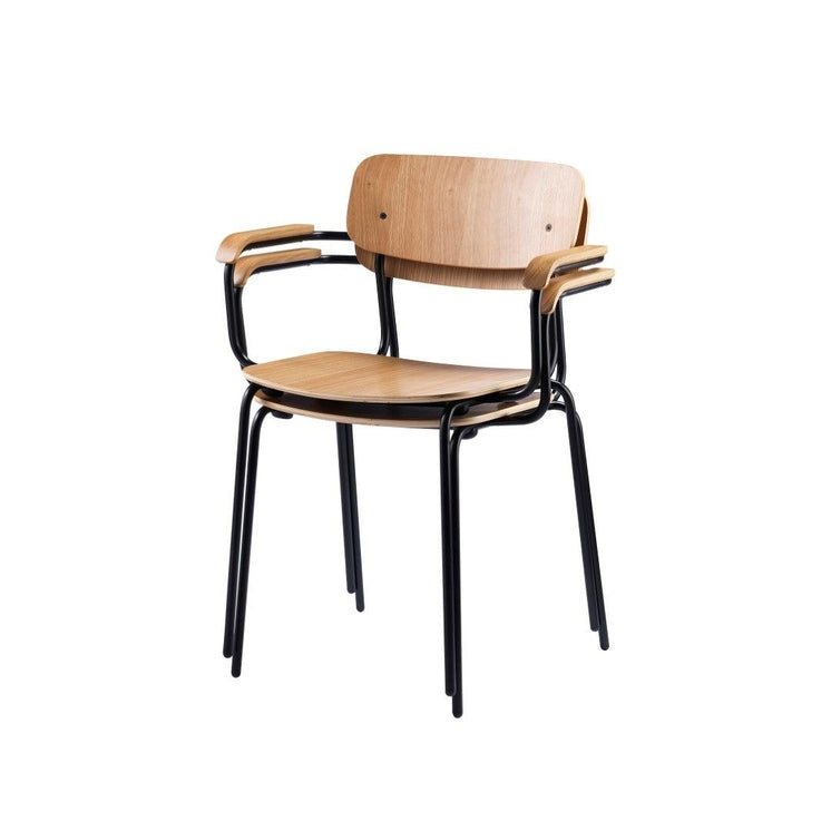 J183 - Holmen - Stable stol med armlener - 4 stk FDB Møbler Spisestol