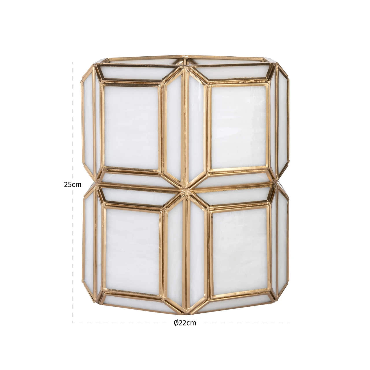 Hurricane light Ariana messing antikk liten Richmond Interiors Lanterne og lysglass