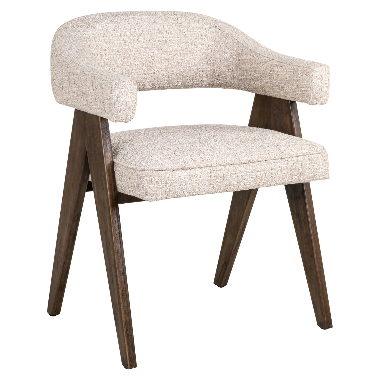 Spisestol Mori kremfarget tweed brannhemmende Richmond Interiors Spisestol