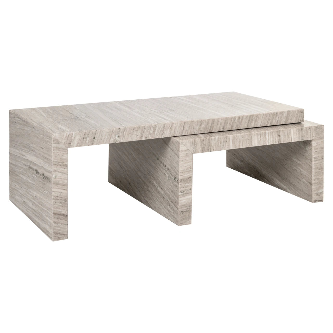 Salongbord Novaz sand Sett med 2 Richmond Interiors Sofabord