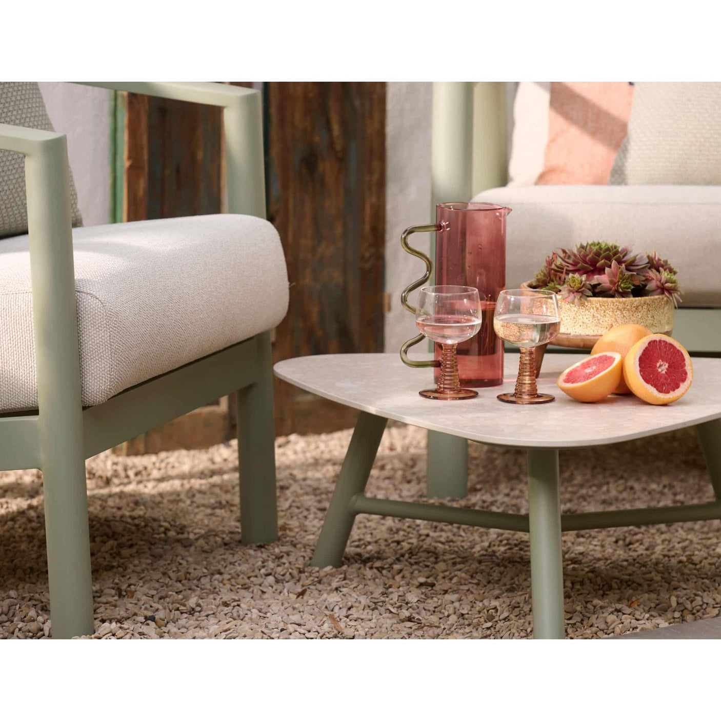 Rana lounge set - Green m/bordsett Hartman Sofagruppe