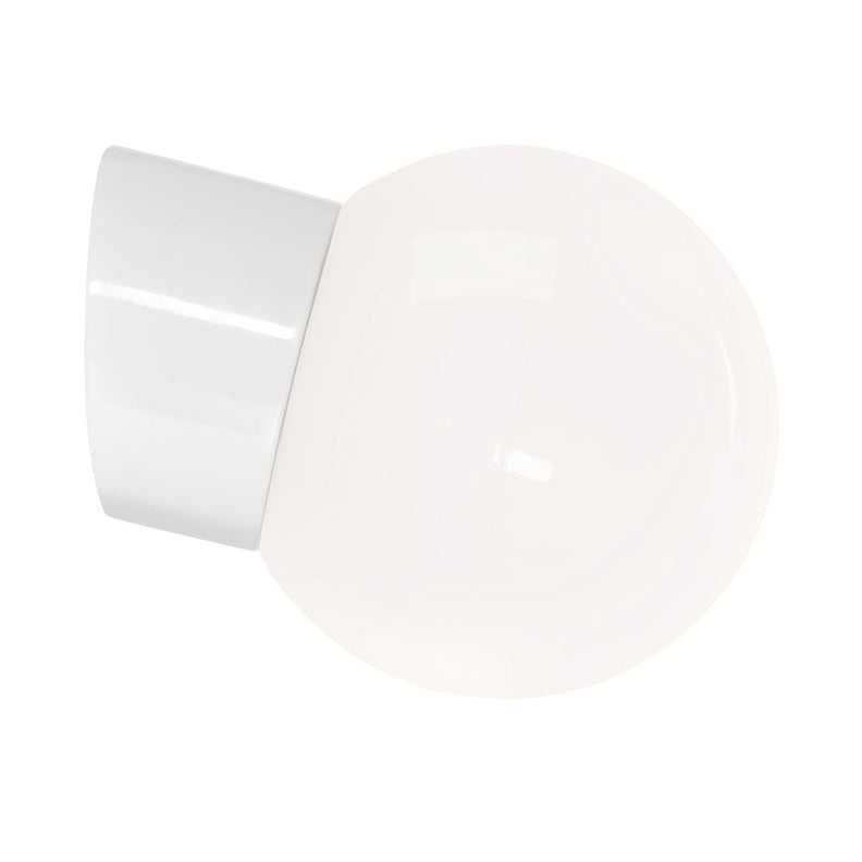 Globe 150 Blank Opal Vegglampe E27 Skrå IP54 Ifö Electric AB Vegglampe