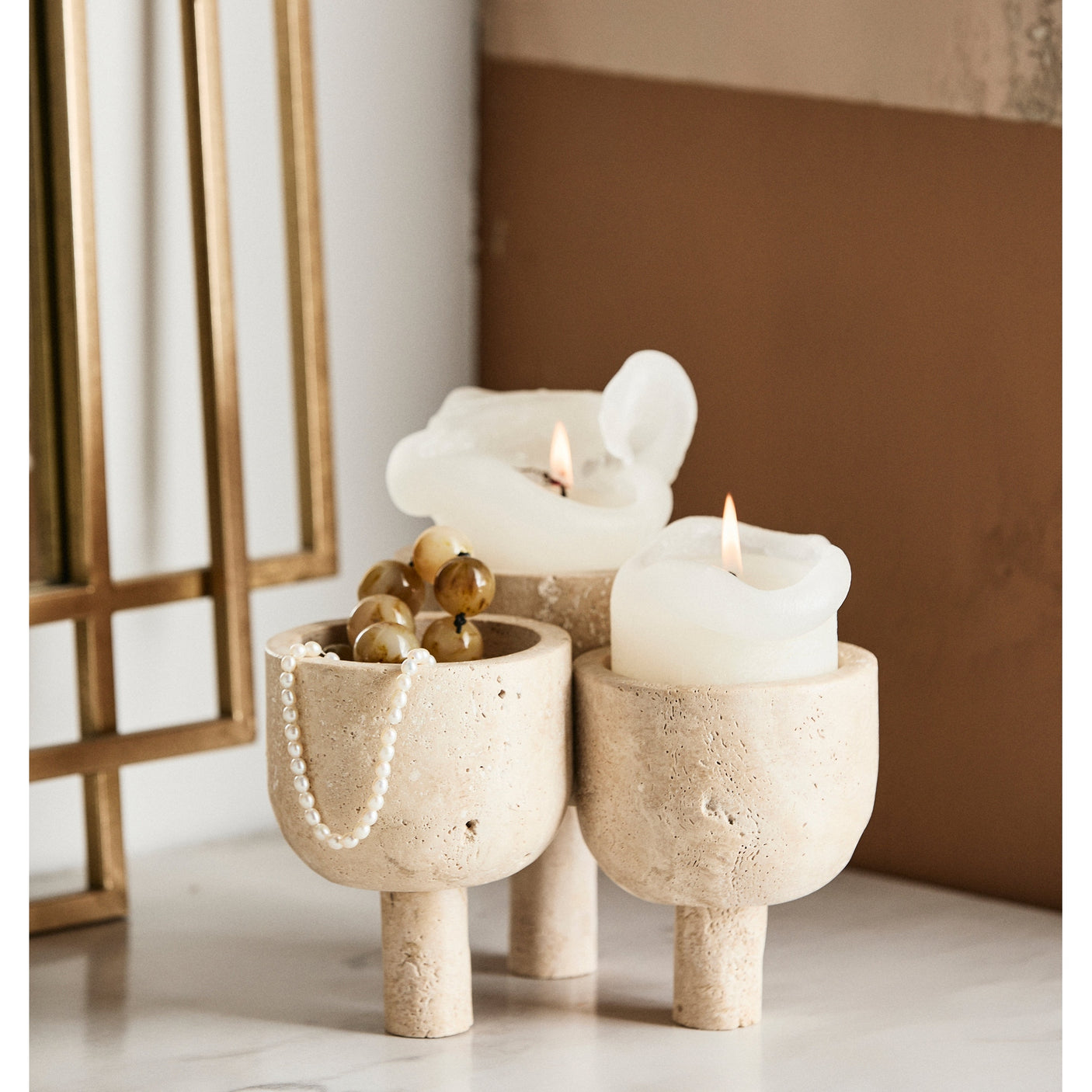 ROCA potte - råhvit Nordal DECO ITEMS