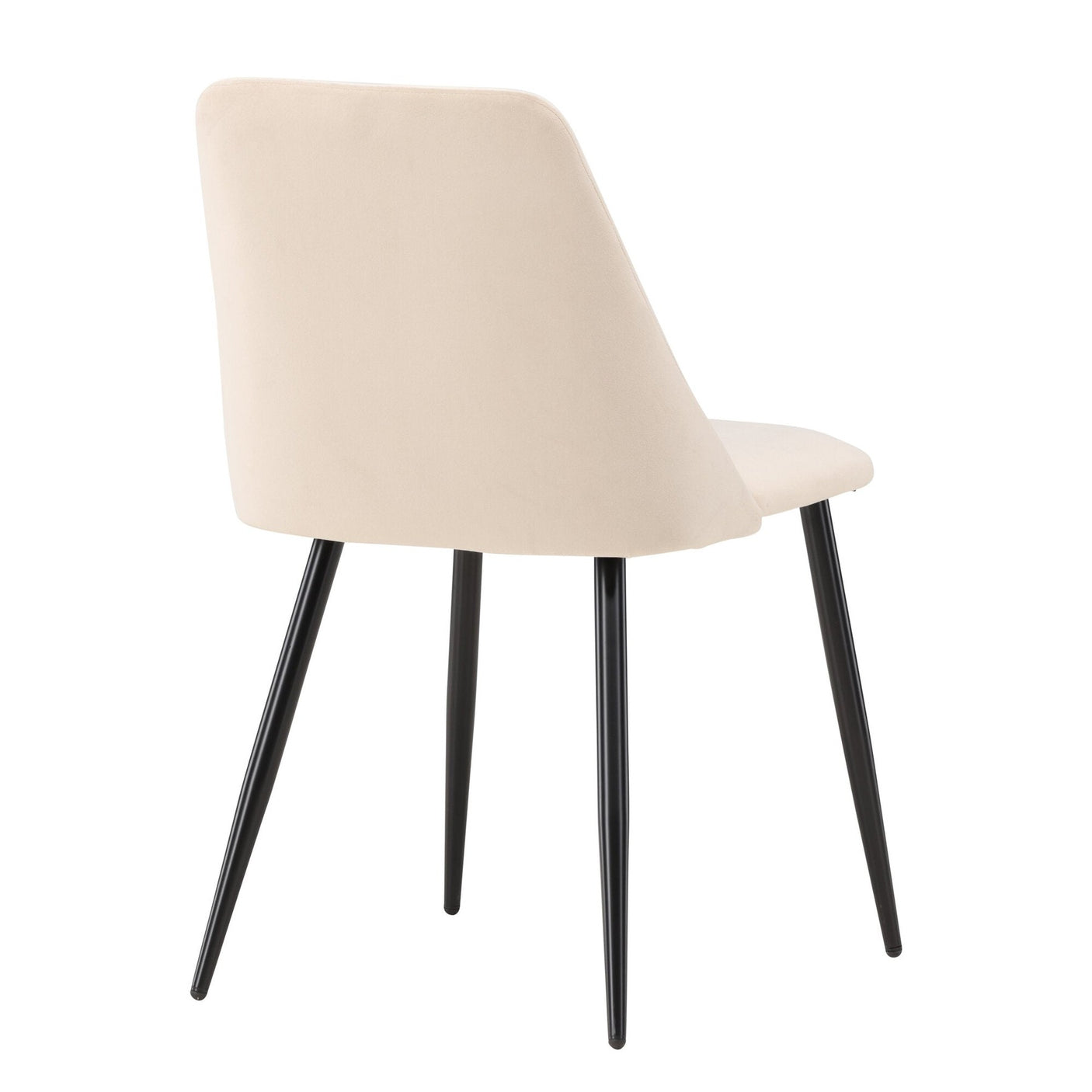 Night 2-pack - Svart / Beige Fløyel Venture Design Spisestol