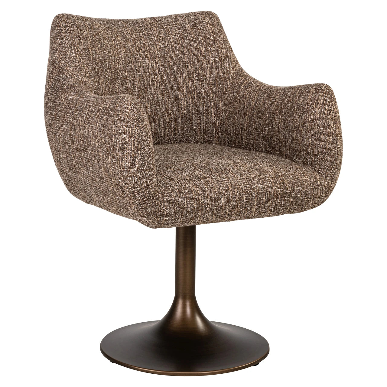 Spisestol Aldo brun tweed med sving Richmond Interiors Spisestol