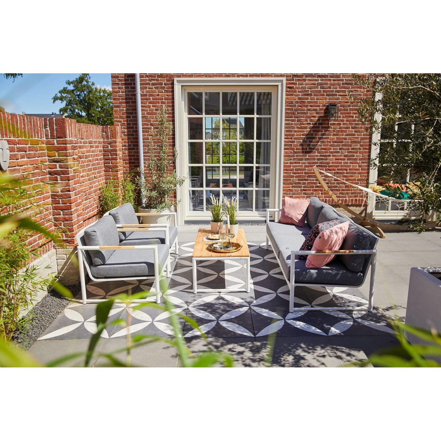 Fontaine 3-seter sofagruppe m/bord Hartman Loungegruppe