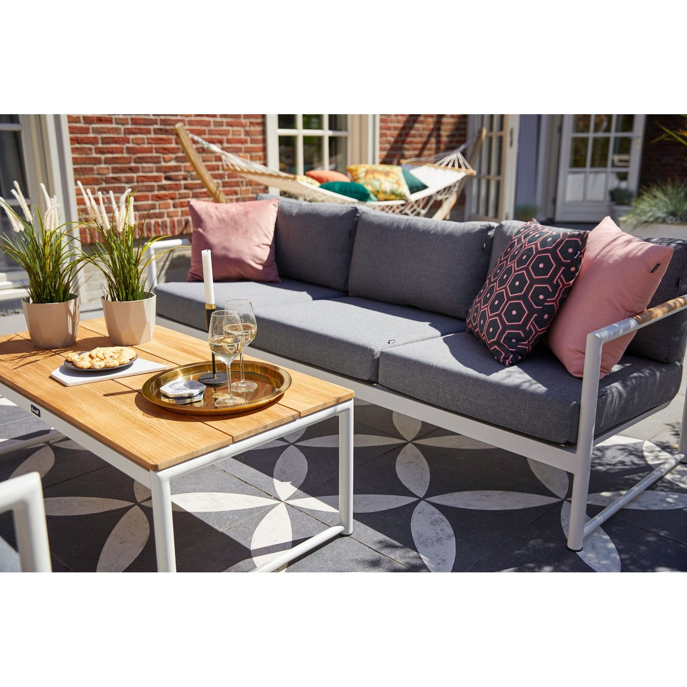 Fontaine 3-seter sofagruppe m/bord Hartman Loungegruppe