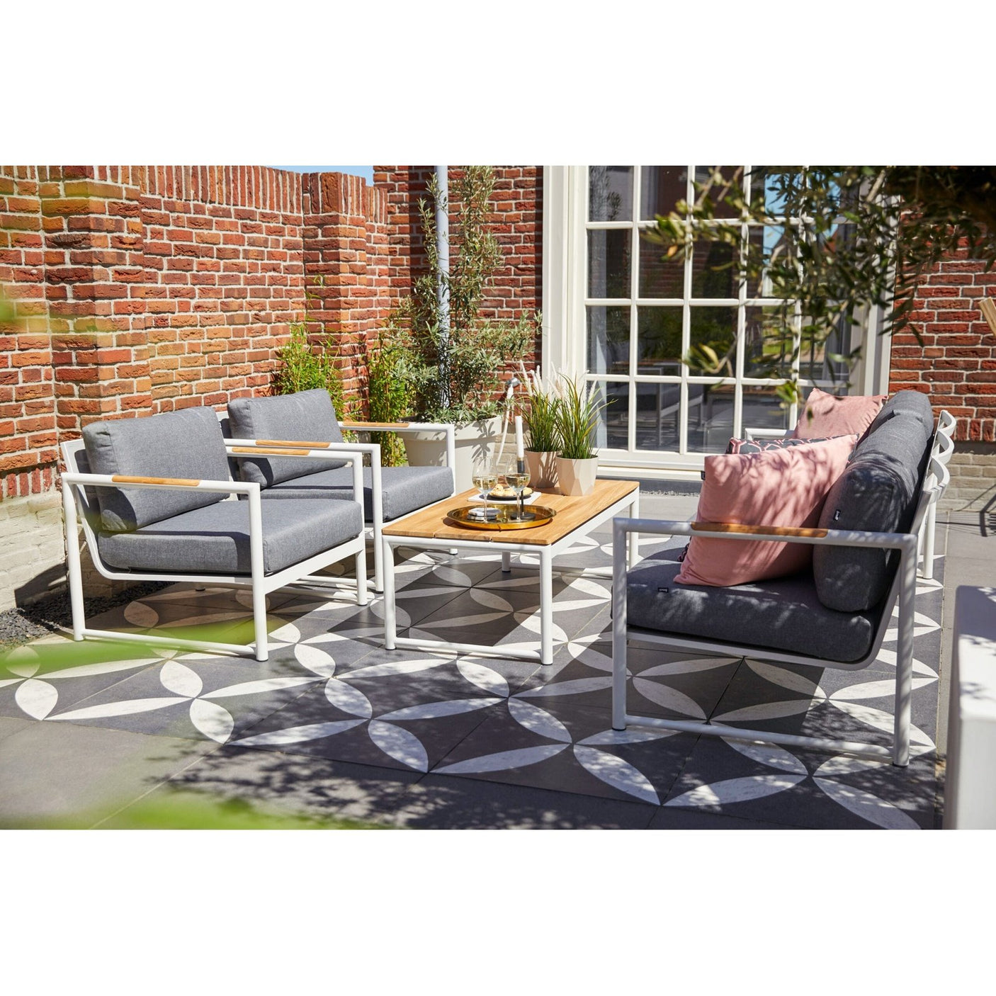 Fontaine 3-seter sofagruppe m/bord Hartman Loungegruppe