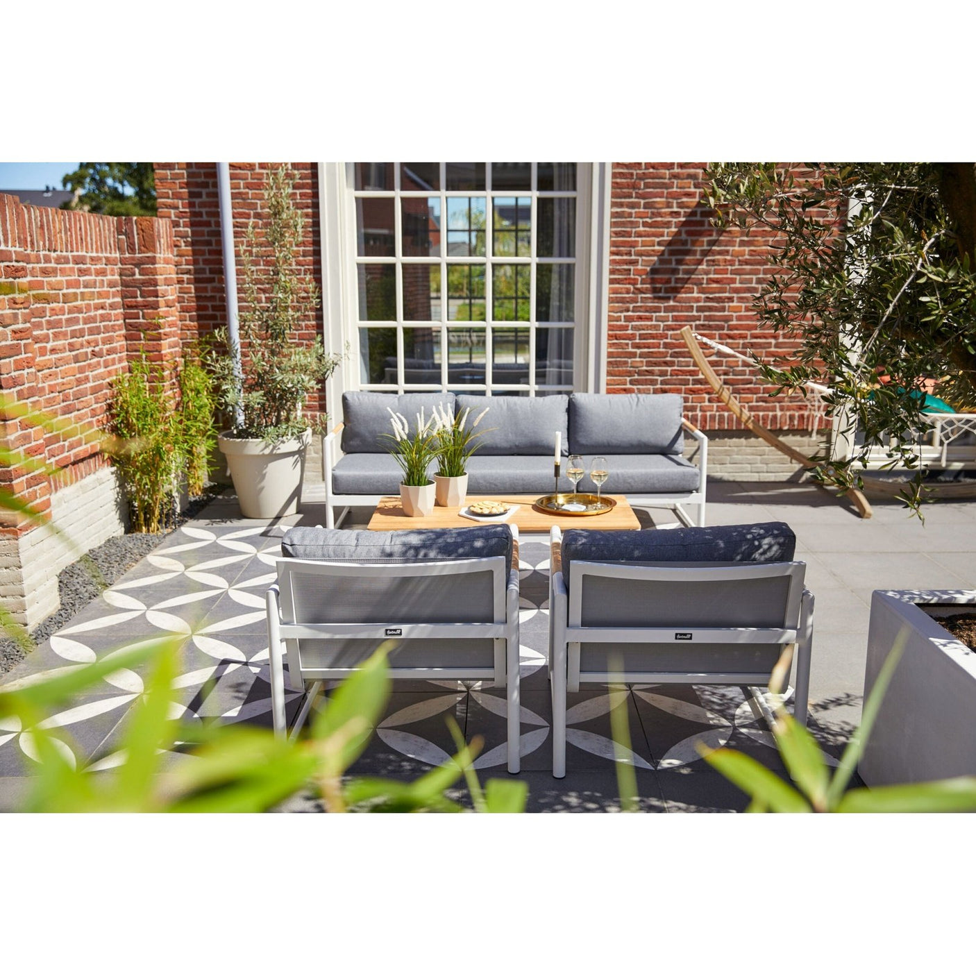 Fontaine 3-seter sofagruppe m/bord Hartman Loungegruppe