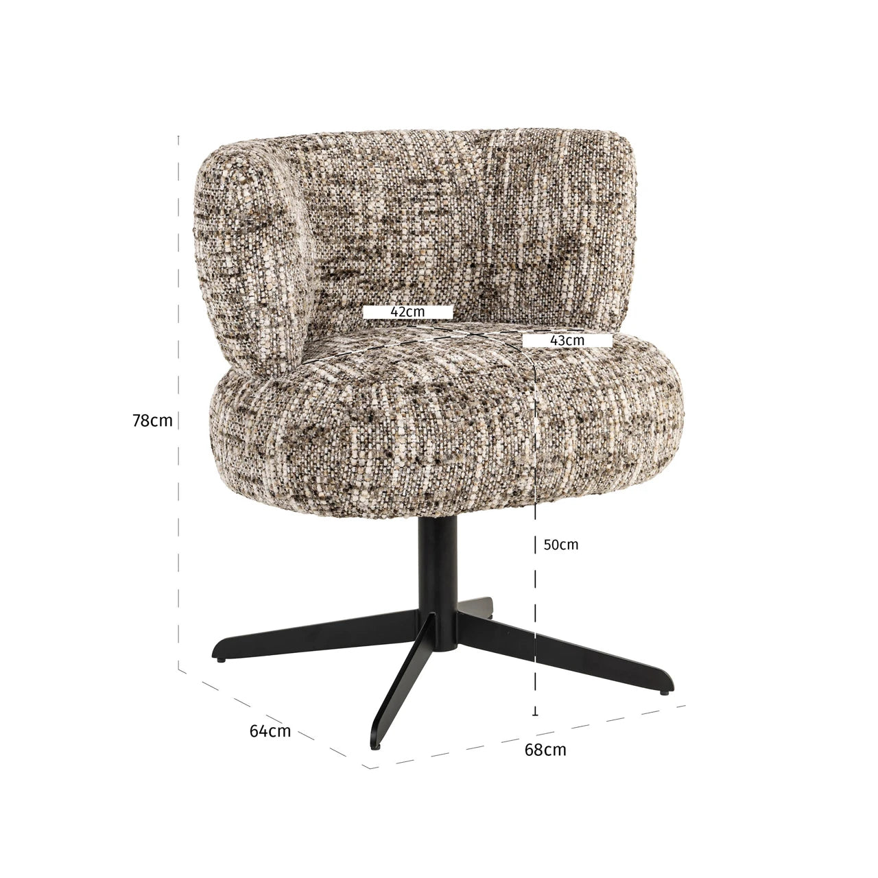 Spisestol Alexis brun omara dreibar Richmond Interiors Spisestol