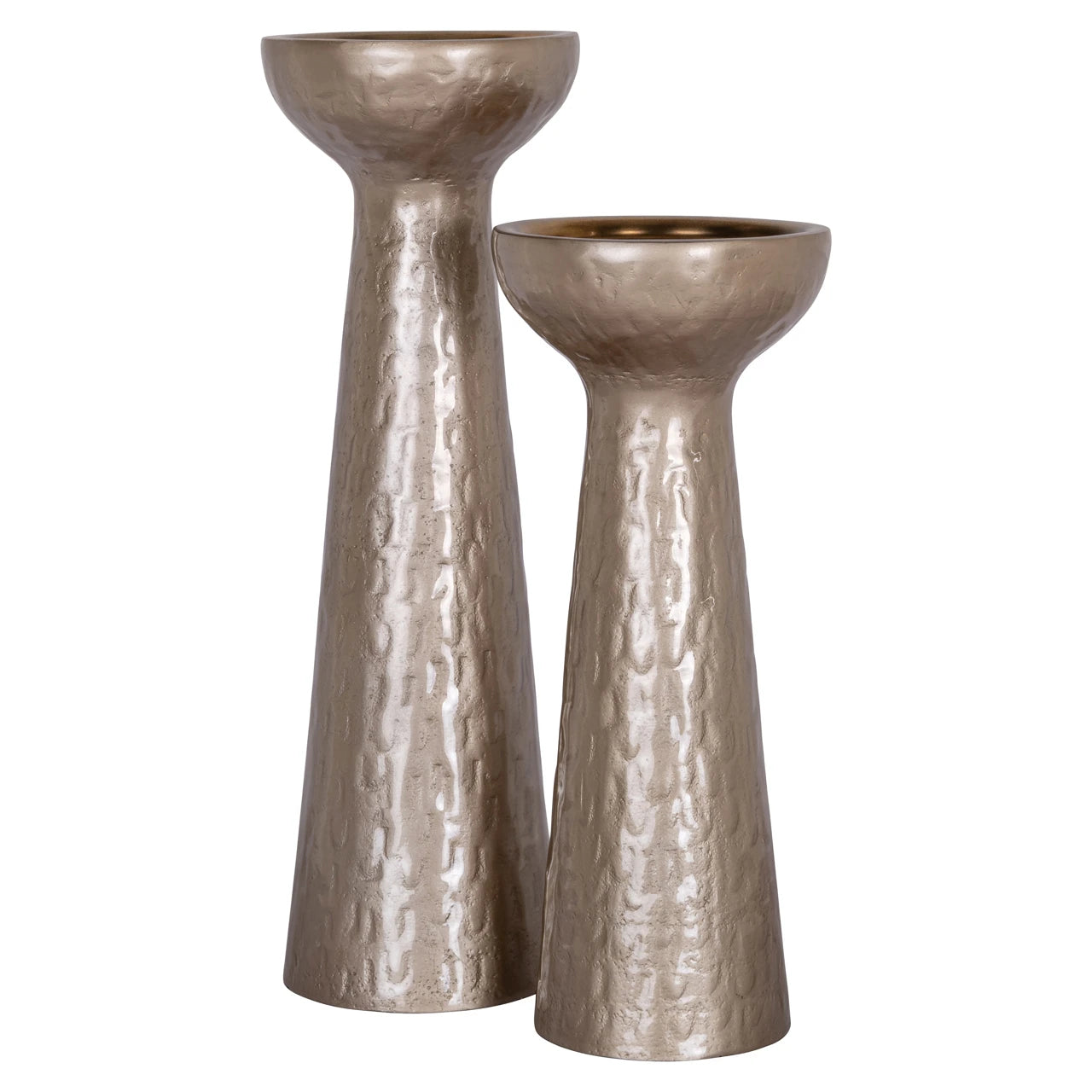 Candle holder Juana beige large Richmond Interiors Lysestake
