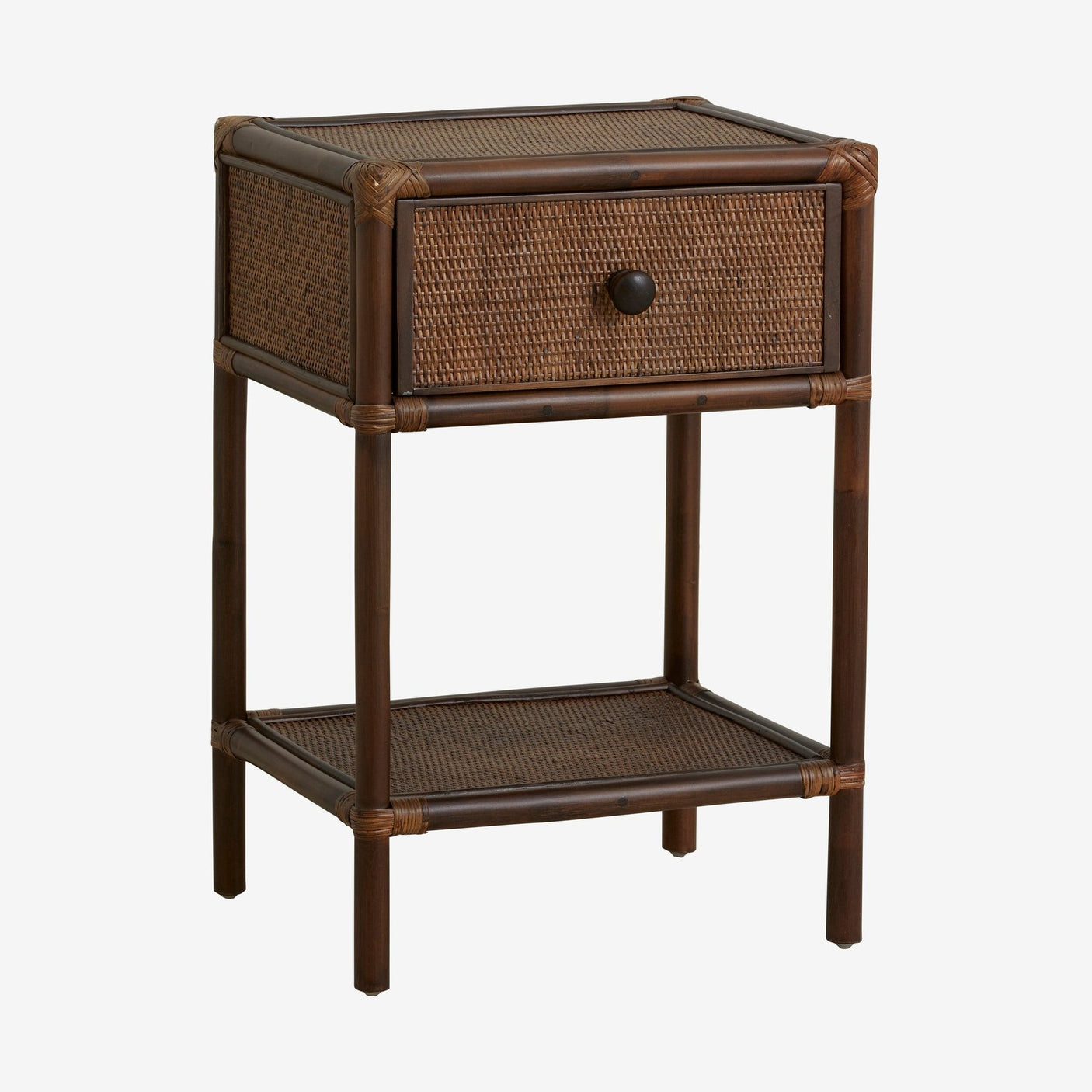 HAYES sidebord/sengebord i rattan - brun Nordal TABLES