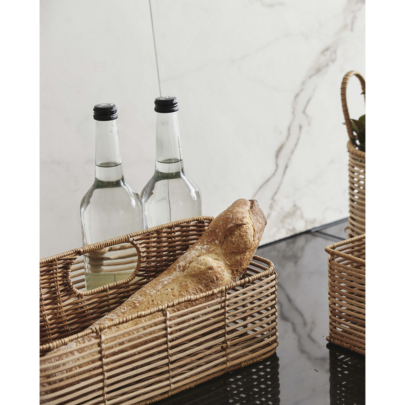 ZADAR rattan feltkurv - 23x36 cm - natur Nordal STORAGE