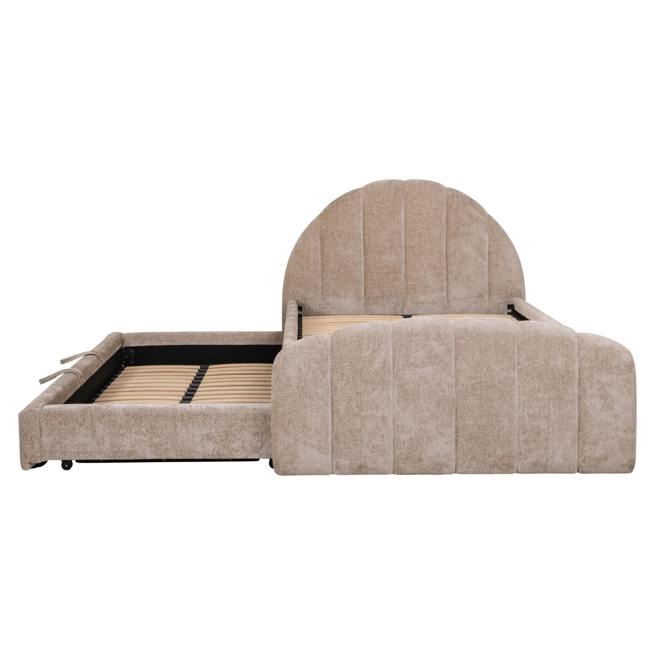 Bed Pixie clay chenille 120x200 med uttrekksseng Richmond Interiors Seng