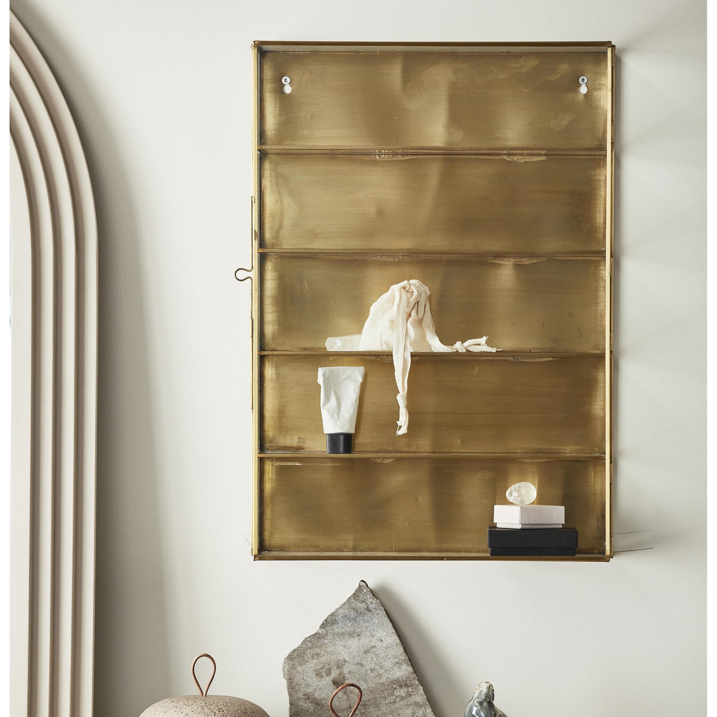 SANDY-beholder, S - sand Nordal DECO ITEMS