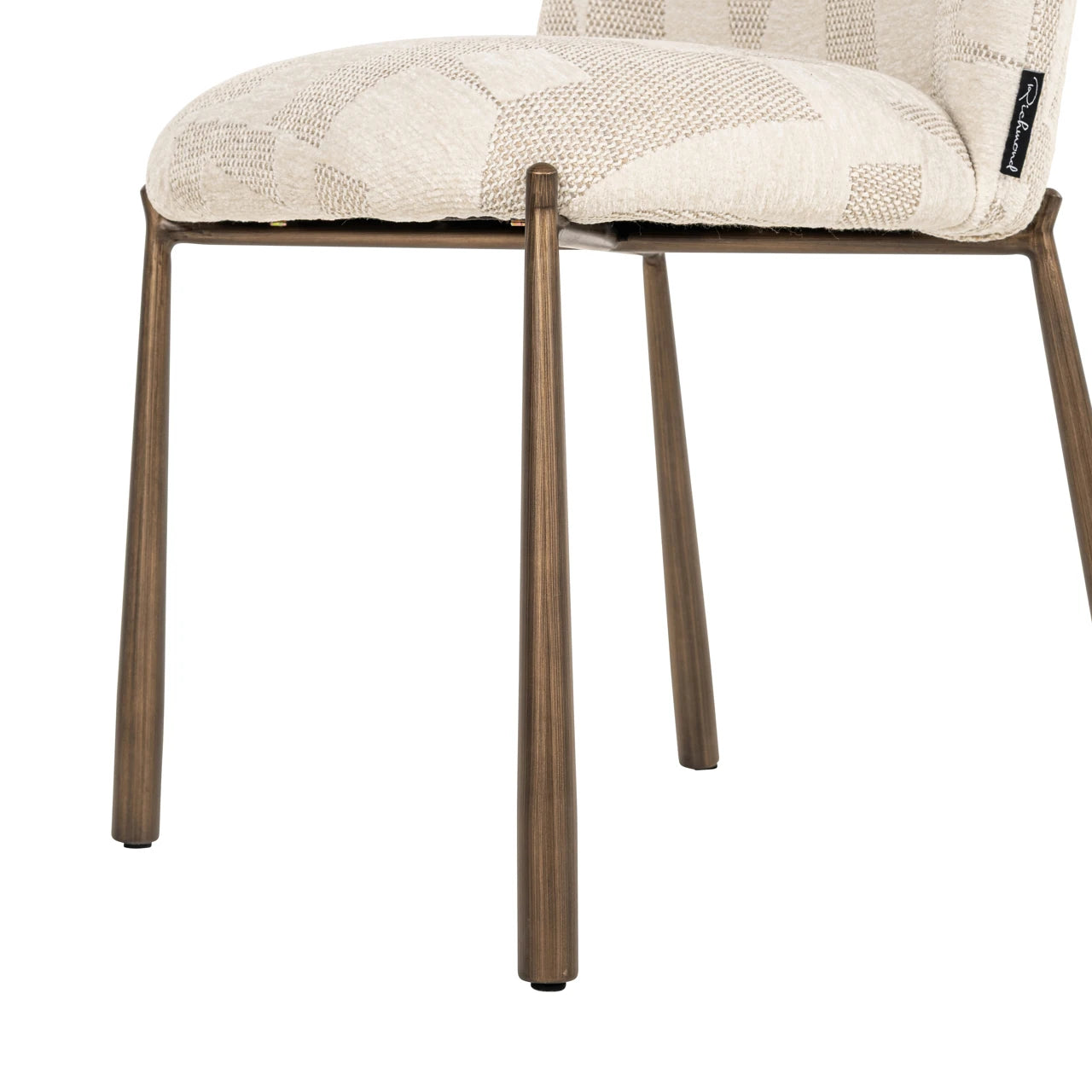 Spisestol Lana beige graffic sett med 2 Richmond Interiors Spisestol