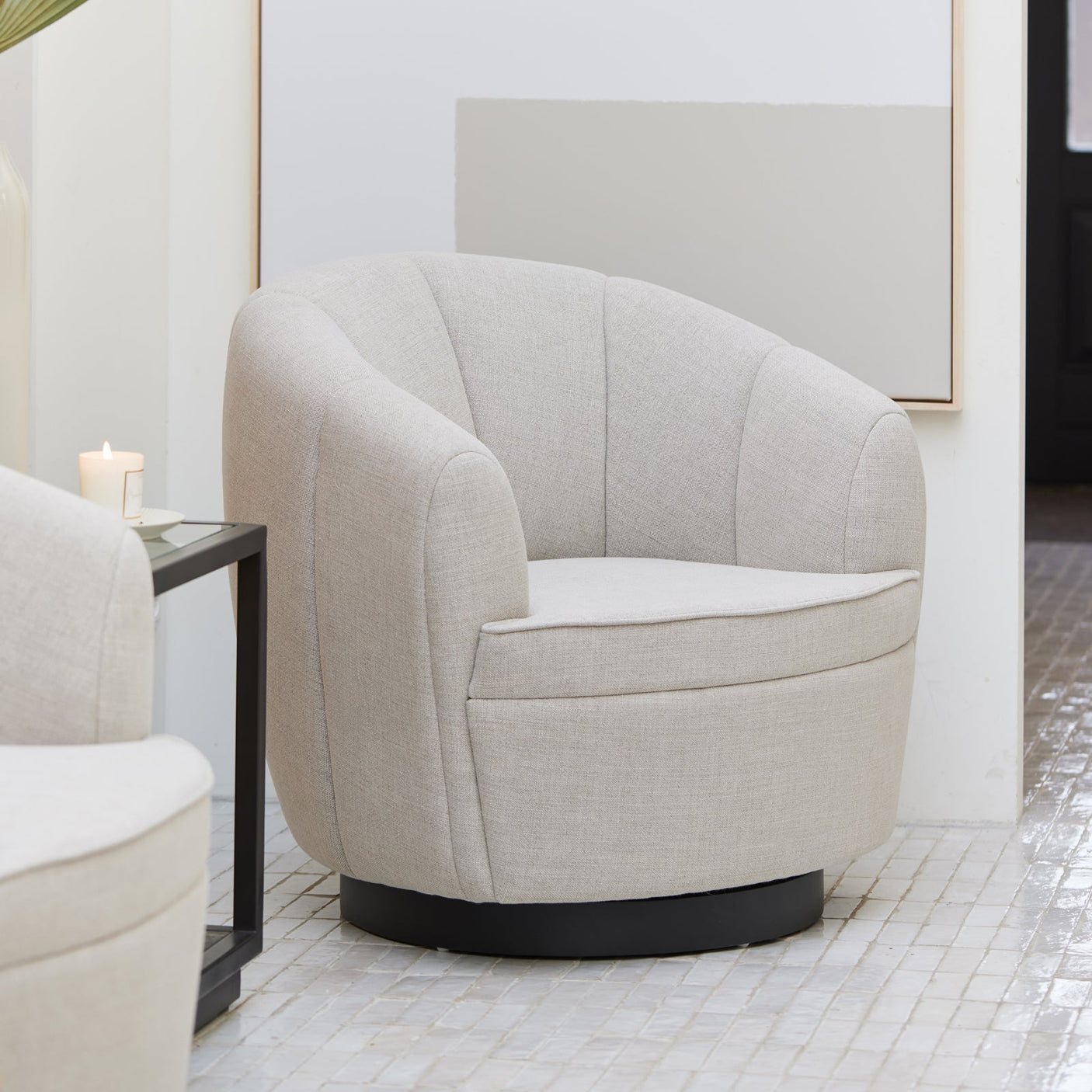 The Countess Swivel Armchair Riviera Maison Lenestol