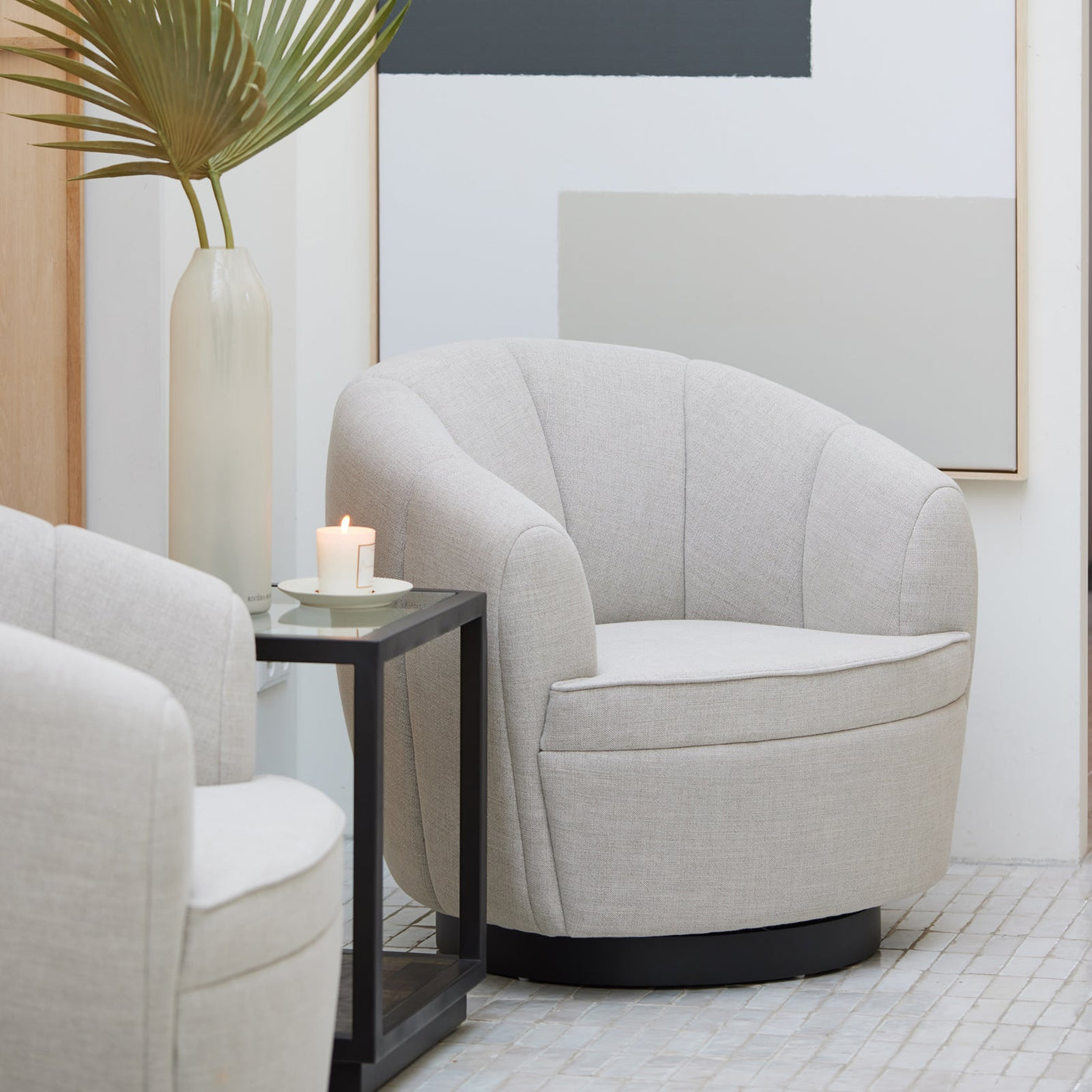 The Countess Swivel Armchair Riviera Maison Lenestol