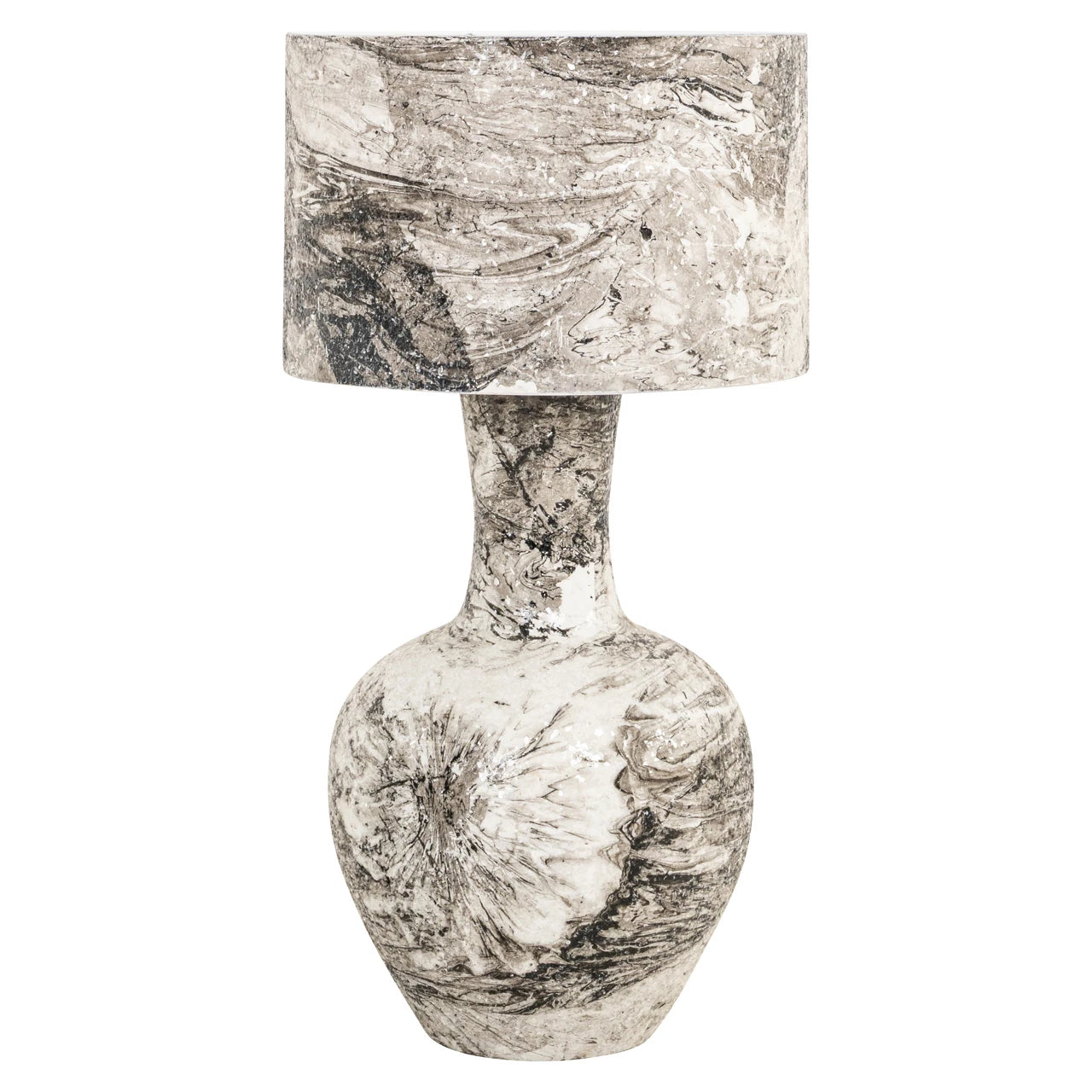 Bordlampe Cecile svart/hvit Richmond Interiors Bordlampe