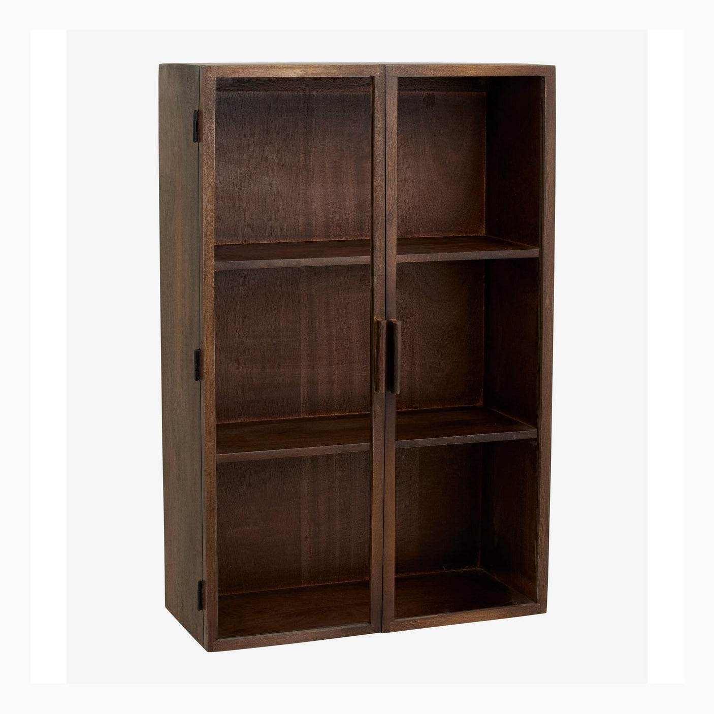 NANGO-vegg med to låser - mørkbrun Nordal CABINETS