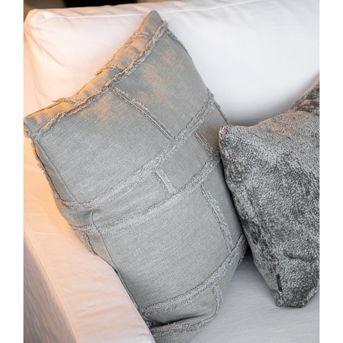 ABSTRACT Putetrekk FRINGE GREY Artwood Pute