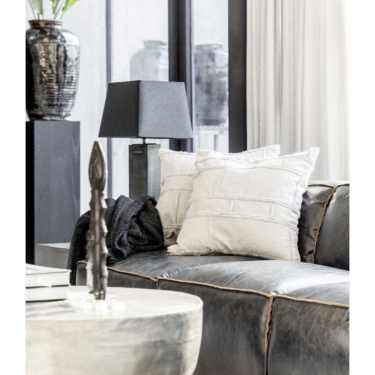 ABSTRACT Putetrekk FRINGE CREAM Artwood Pute