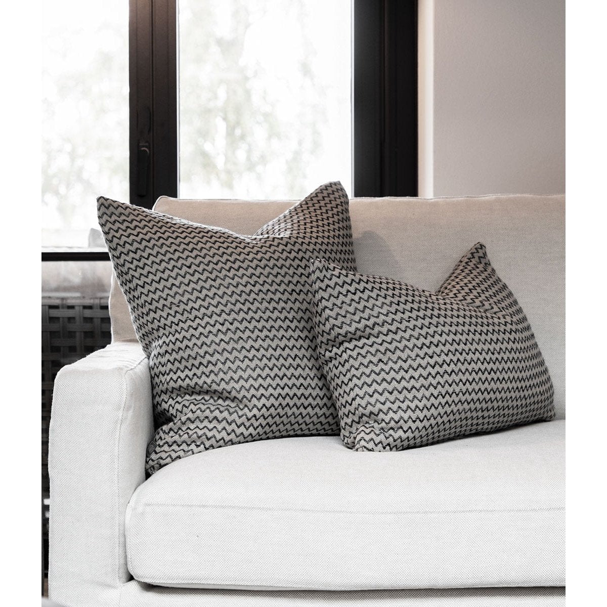 CASA LINEN/BLACK Putetrekk Artwood Pute