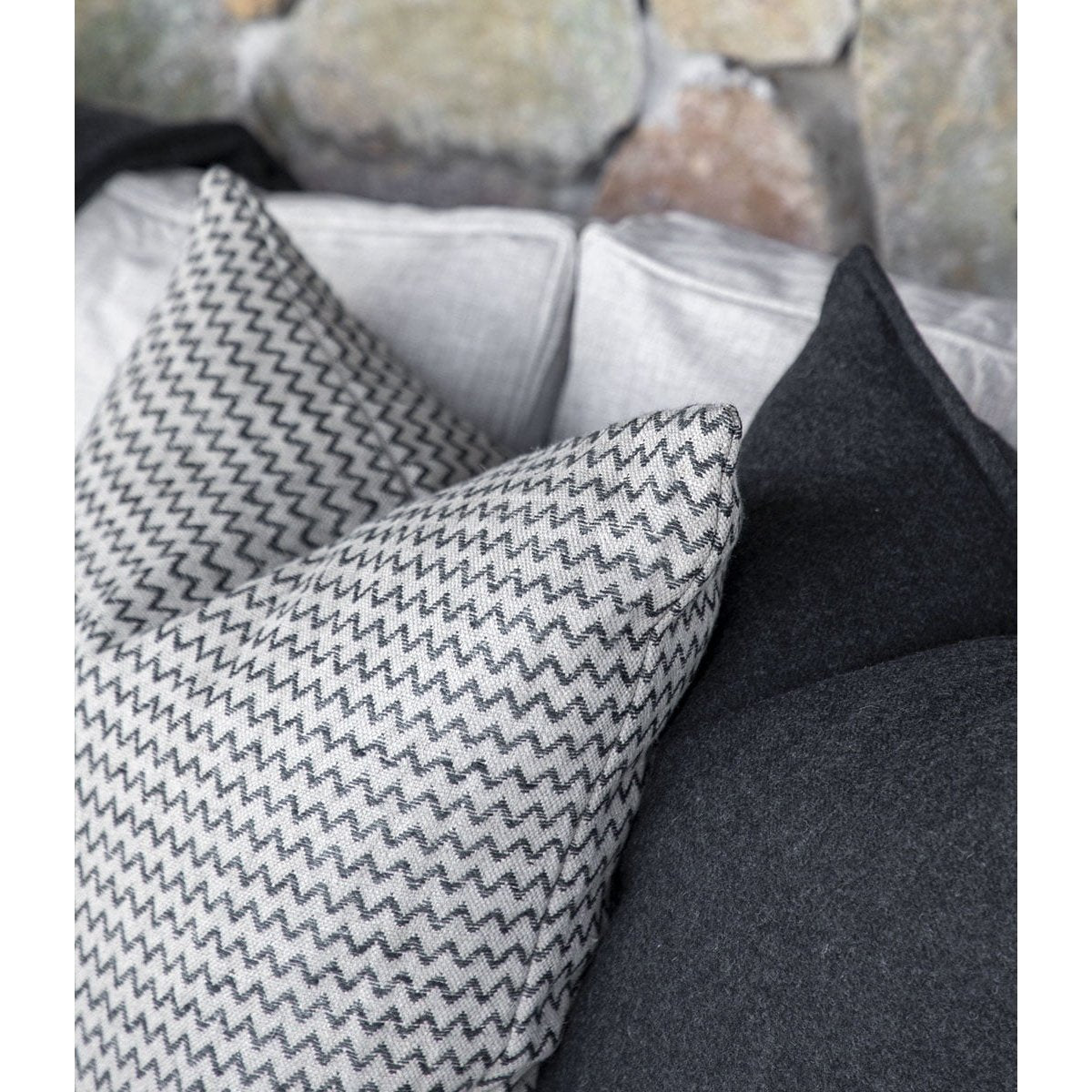 CASA LINEN/BLACK Putetrekk Artwood Pute