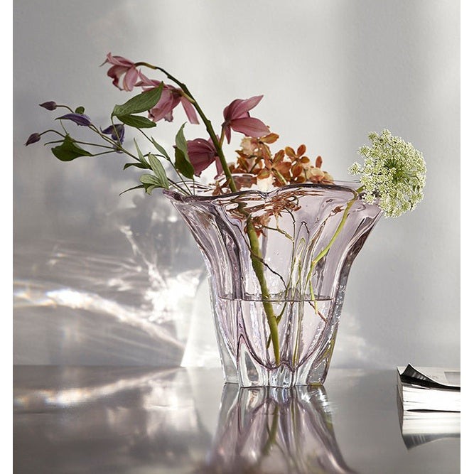 FLOTTA glassvas - h22 cm - lys rosa Nordal VASEBOWL