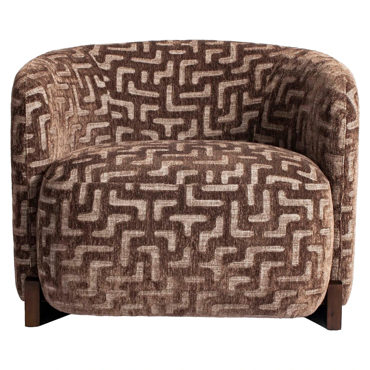 Lenestol Hannah brun labyrint brannhemmende Richmond Interiors Lenestol