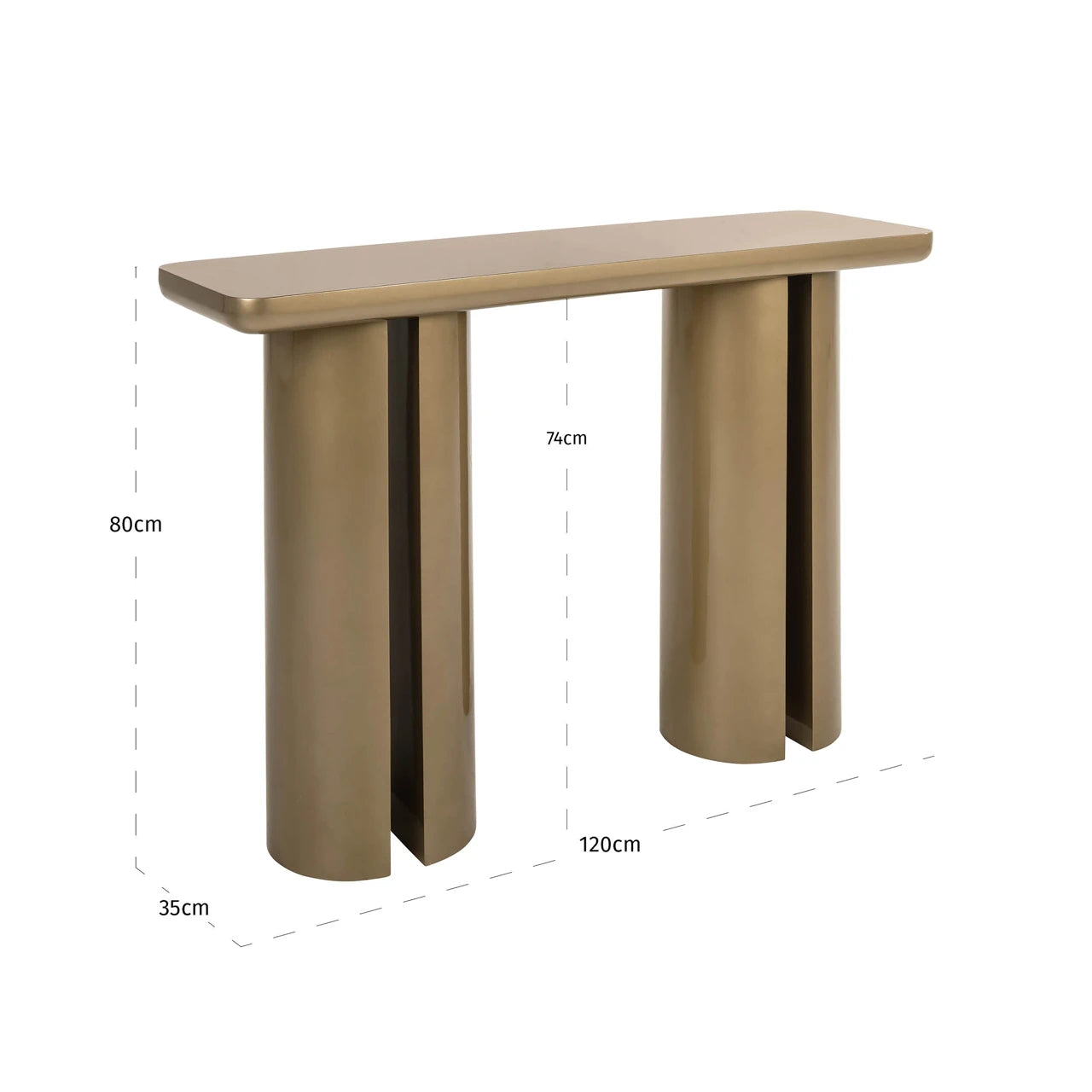 Konsoll Whisker gull Richmond Interiors Konsollbord