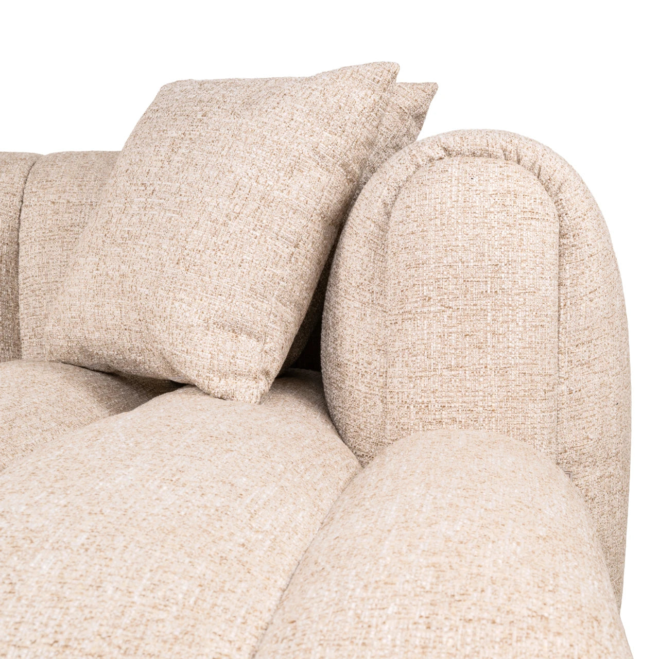 Sofa Novaro krem tweed lounge høyre brannhemmende Richmond Interiors Sofa