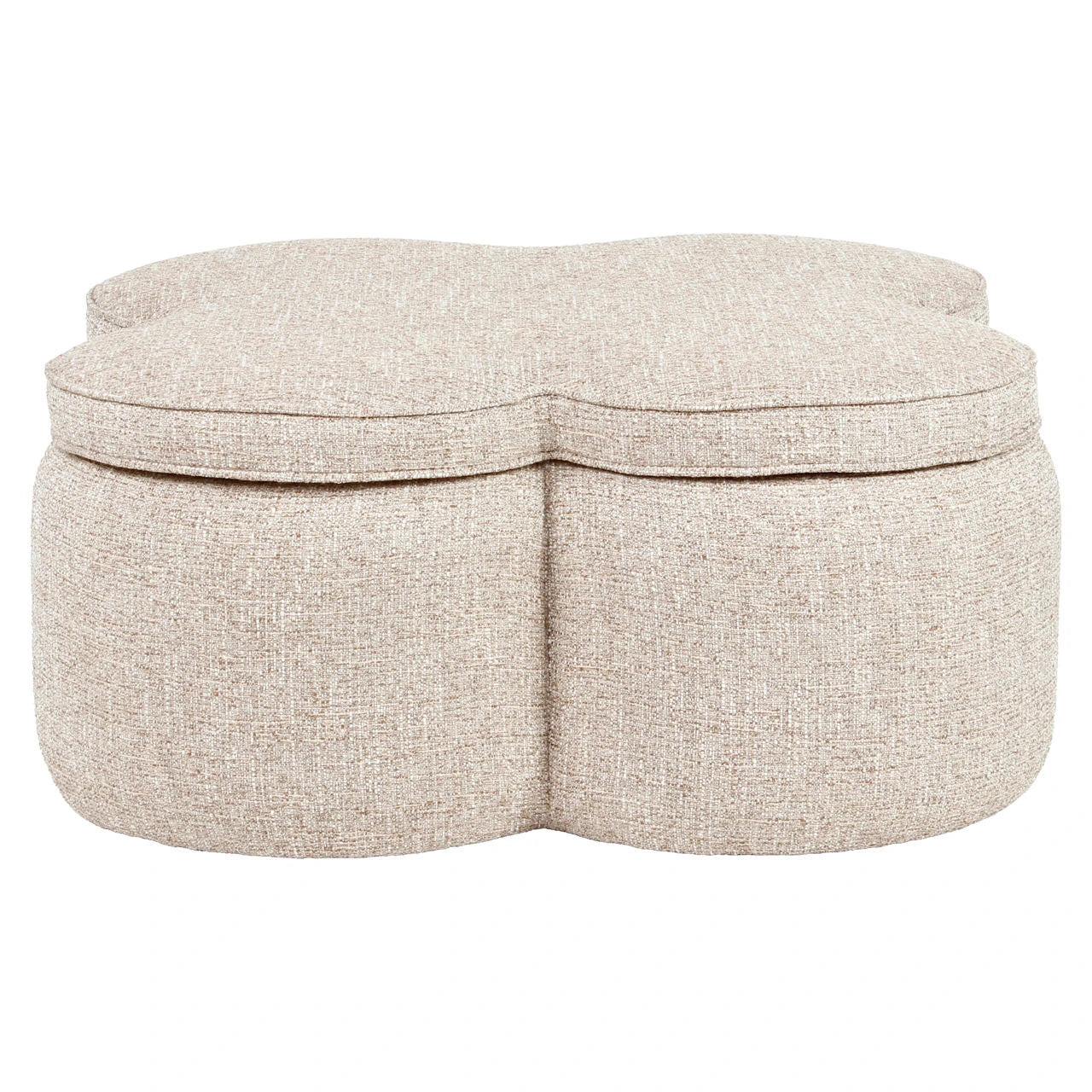 Pouffe & Footstool Corbeau sand tweed Richmond Interiors Pall