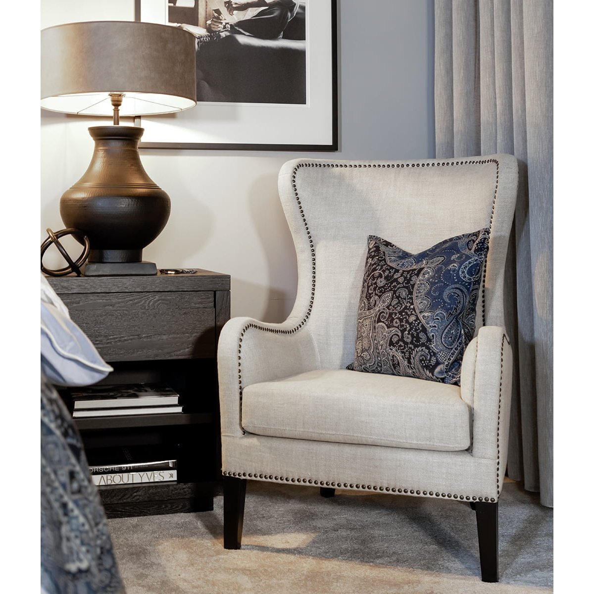 MISCHA Artwood Lenestol