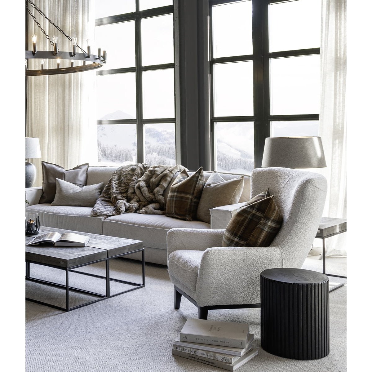 RUSSEL STORY CREAM Artwood Lenestol