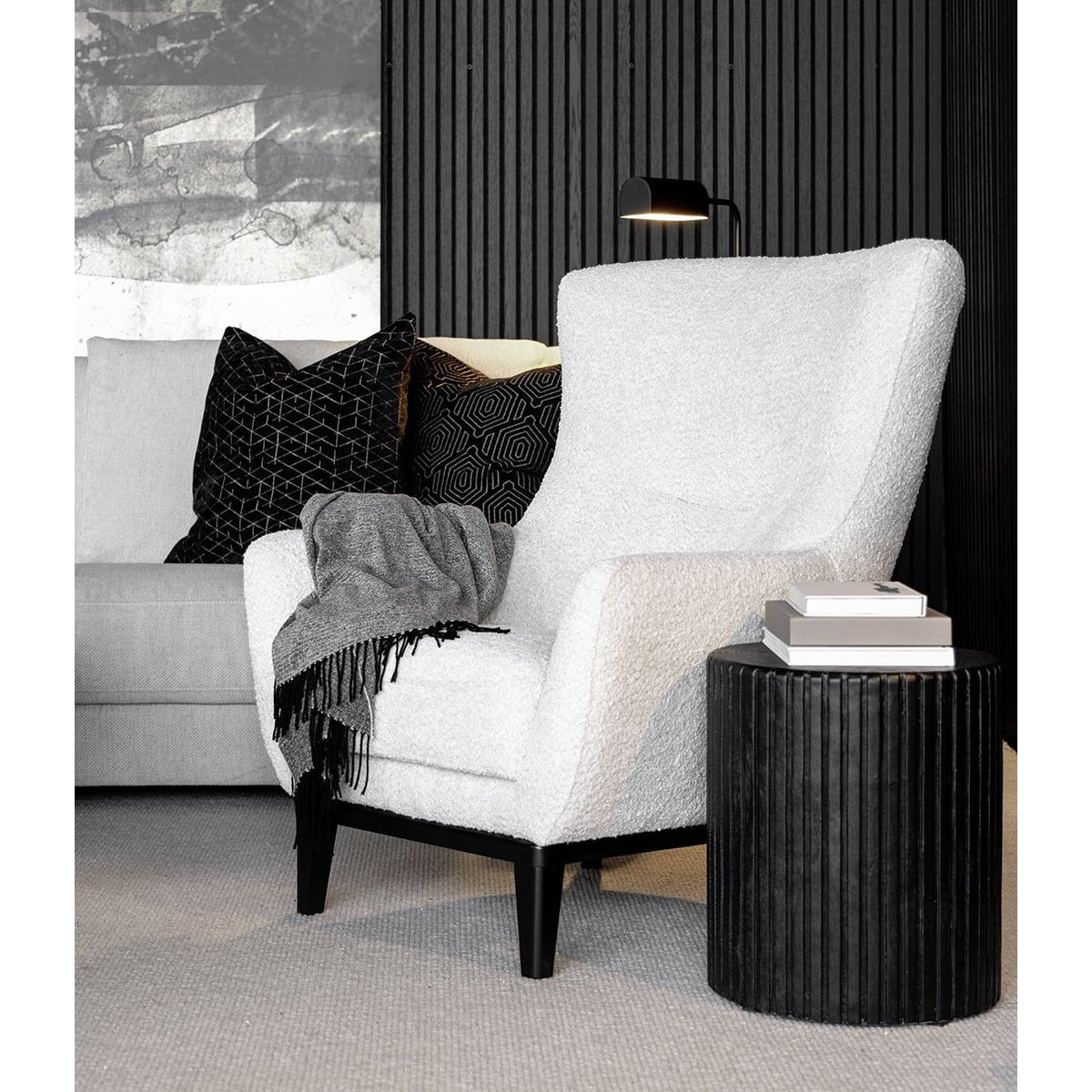 RUSSEL STORY CREAM Artwood Lenestol