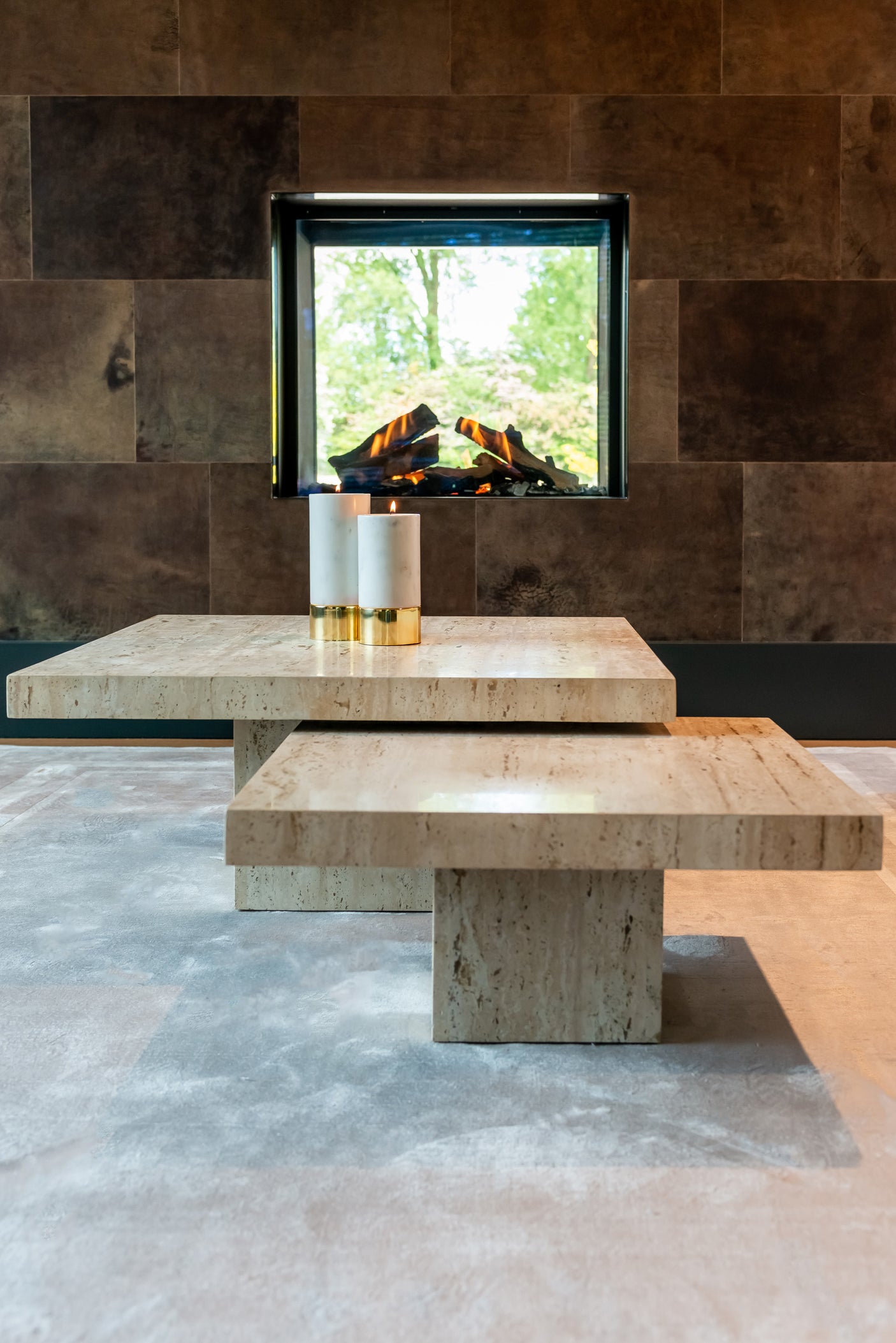 Sofabord La Cantera beige sett med 2 Richmond Interiors Sofabord