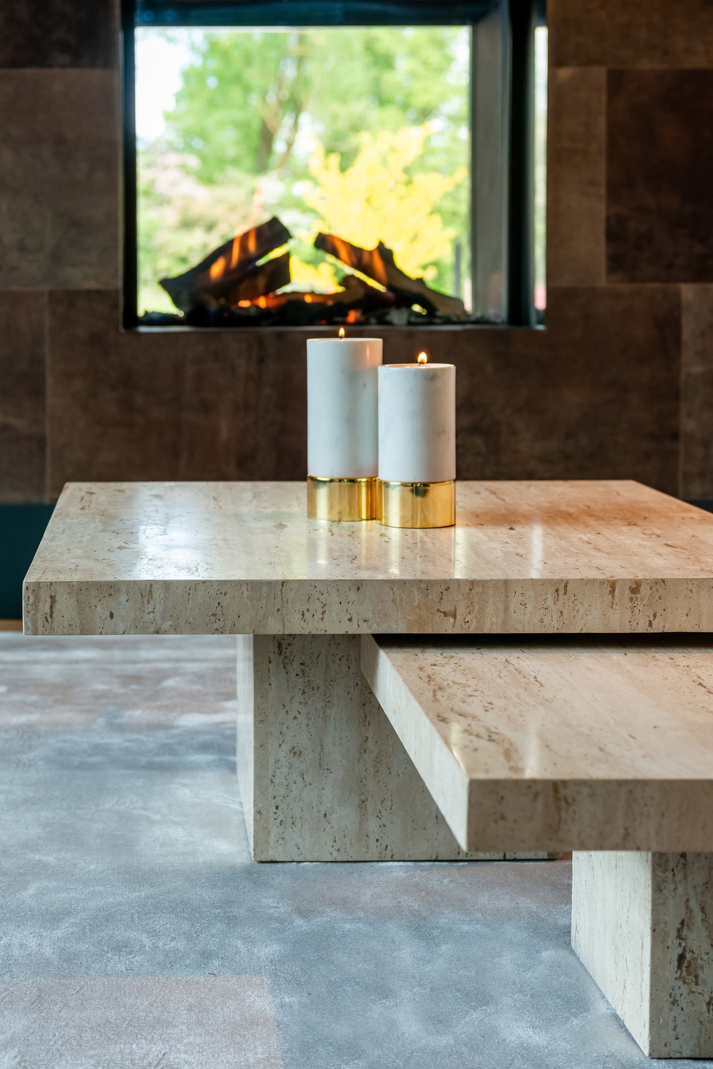 Sofabord La Cantera beige sett med 2 Richmond Interiors Sofabord