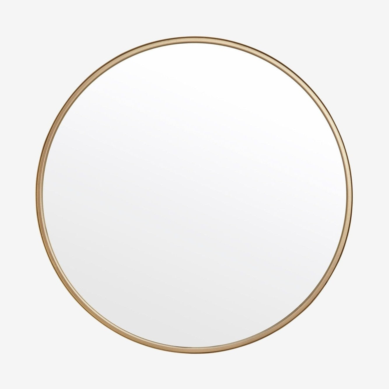 CURLE rundt speil i jern - ø80 cm - gull finish Nordal MIRRORS