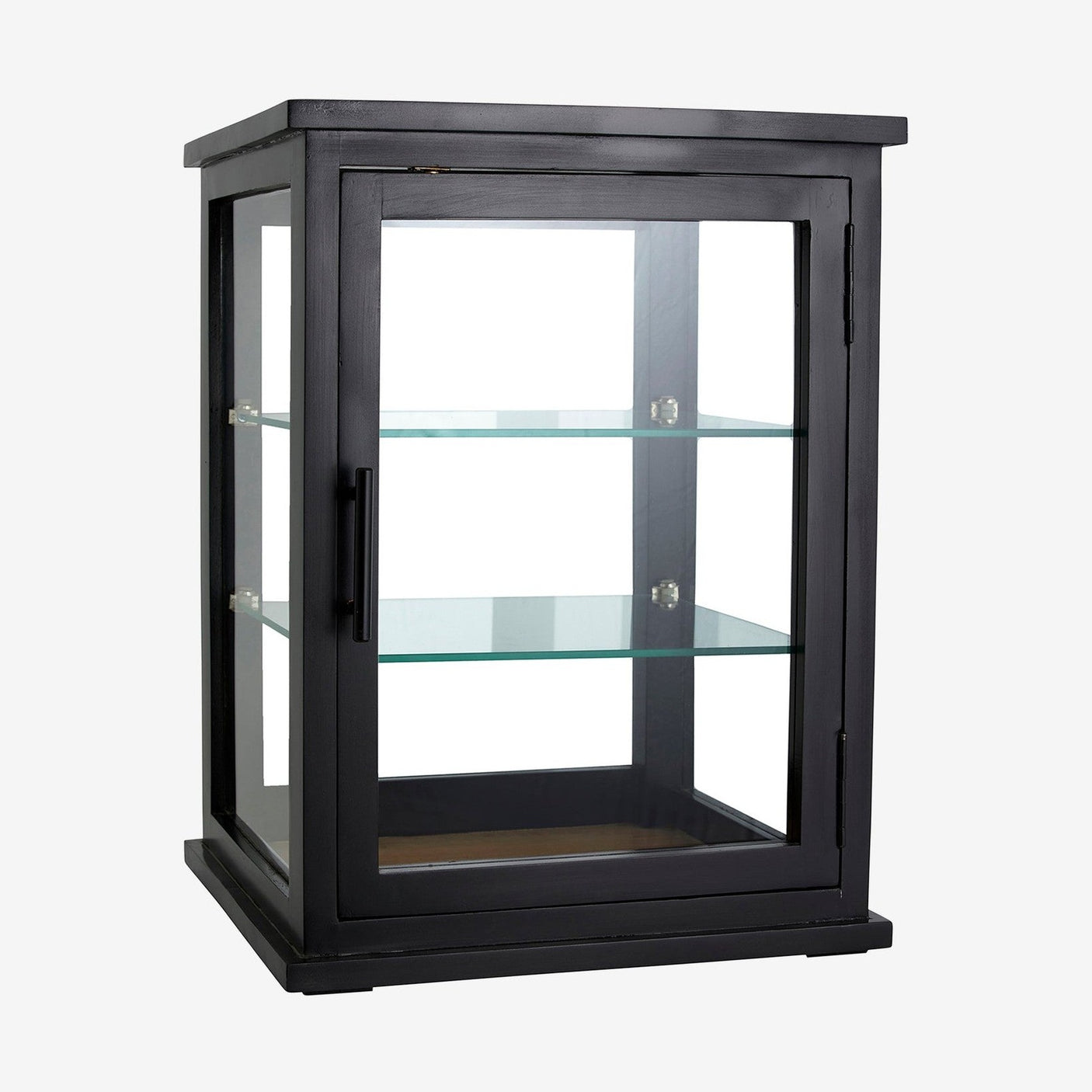 ARNO glassmonter/skjerm i tre - 50x37 cm - svart/naturlig Nordal WALL/ DISP